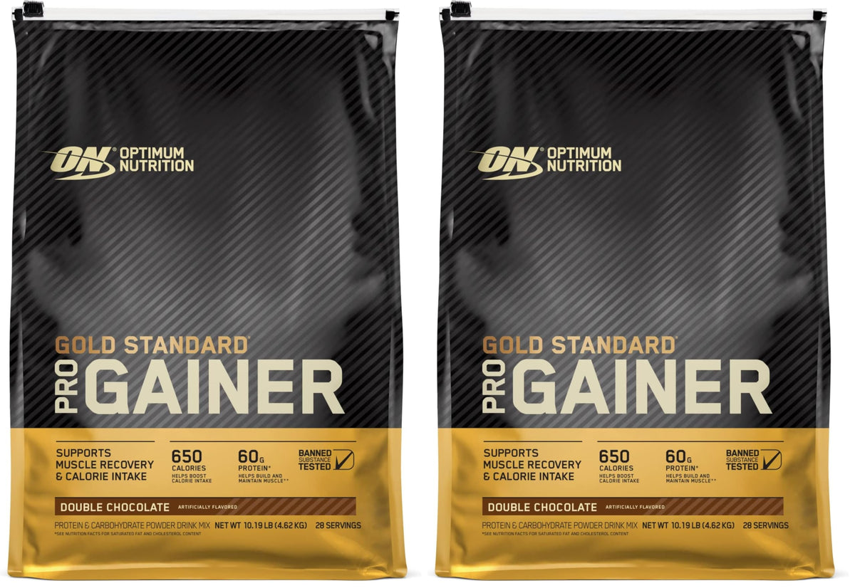 Optimum Nutrition Gold Standard Pro Gainer Protein, Double Chocolate, 10 LB