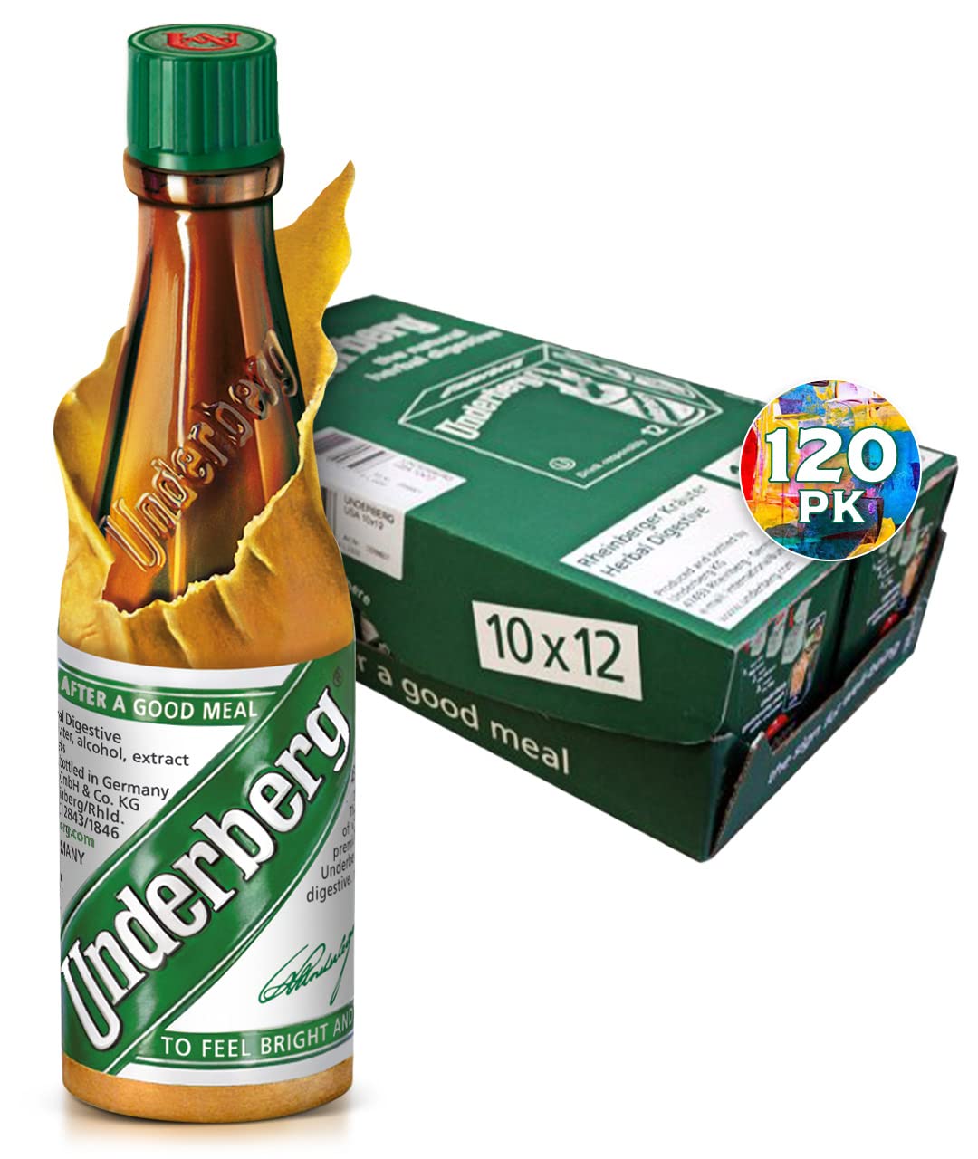 Underberg Natural Herb Bitters, 2-Ounce (Pack of 5)