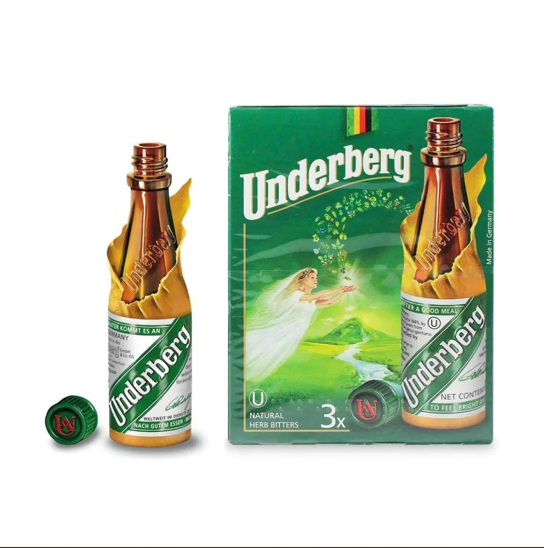 Underberg Natural Herb Bitters, 2-Ounce (Pack of 5)