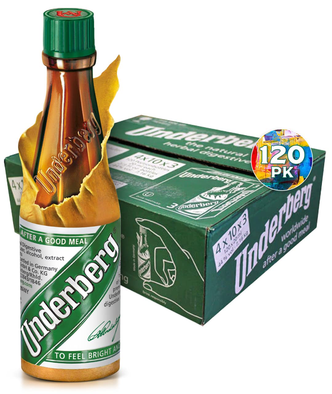 Underberg Natural Herb Bitters, 2-Ounce (Pack of 5)