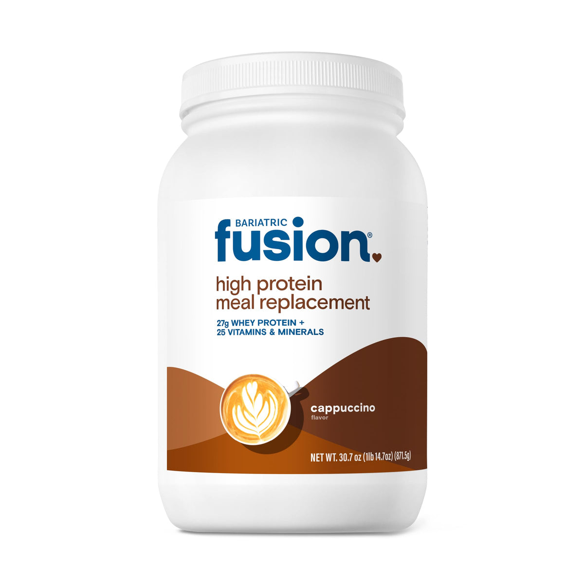 Bariatric Fusion Vanilla High Protein Meal Replacement Shake | 27g Whey Isolate Bariatric Protein Powder | Lactose Free Whey Protein Powder | Gluten and Sugar Free | 21 Servings