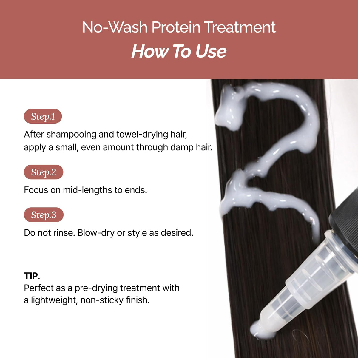 roobliss No-Wash Leave In Hair Treatment - Black Truffle Protein & Collagen Hair Repair for Damaged or Dry Hair | Lightweight Detangling & Frizz Control | Korean Hair Care | 10 fl oz / 300 mL