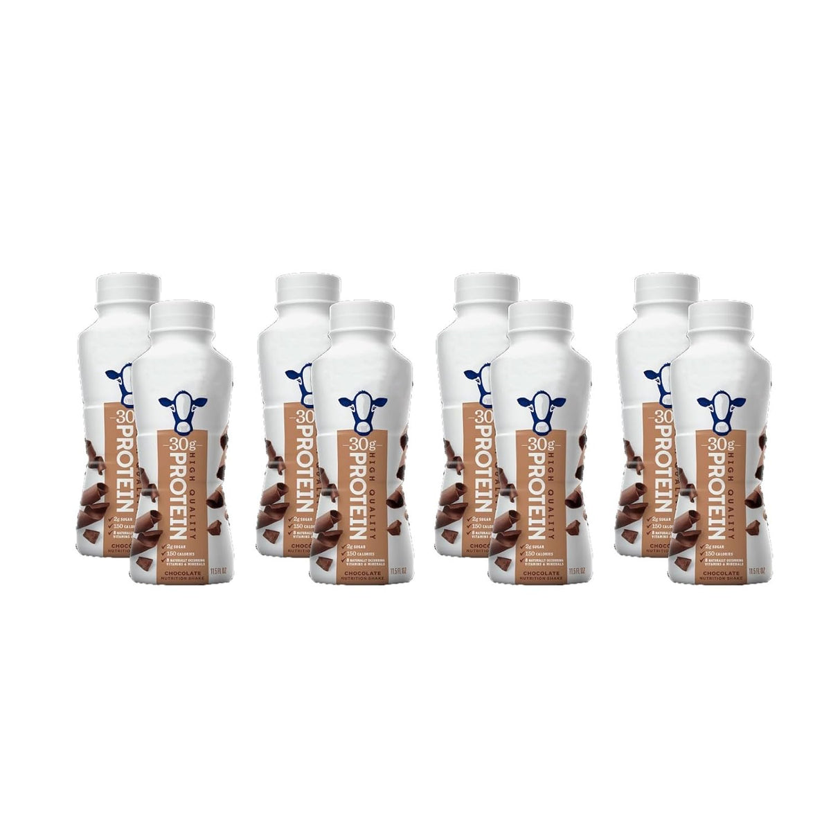 Fairelife High Protein Nutrition Shake | Ready to Drink | 30g Protein | Chocolate | 8 Pack | Low Sugar & High Protein | 11.5 fl oz