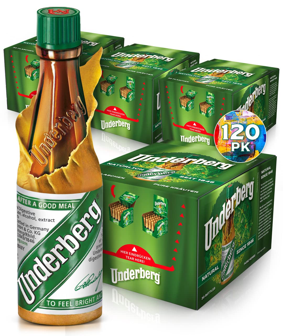 Underberg Natural Herb Bitters, 2-Ounce (Pack of 5)