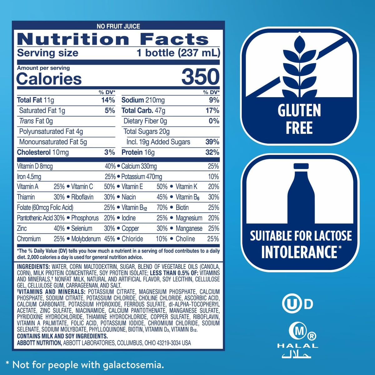 Ensure Plus Strawberry Nutrition Shake, 24 Pack