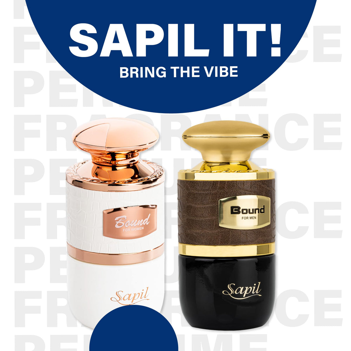 Sapil Bound Eau de Parfum for Men – Long Lasting Oriental Spicy Perfume | Green Mandarin, Cardamom & Leather Notes | Warm Masculine Fragrance | 3.4 oz / 100ml
